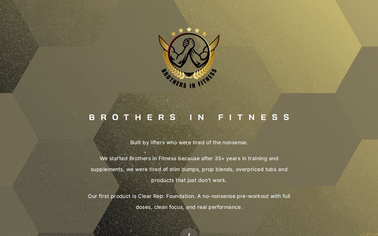 Brothers in Fitness | Clear Rep: Foundation